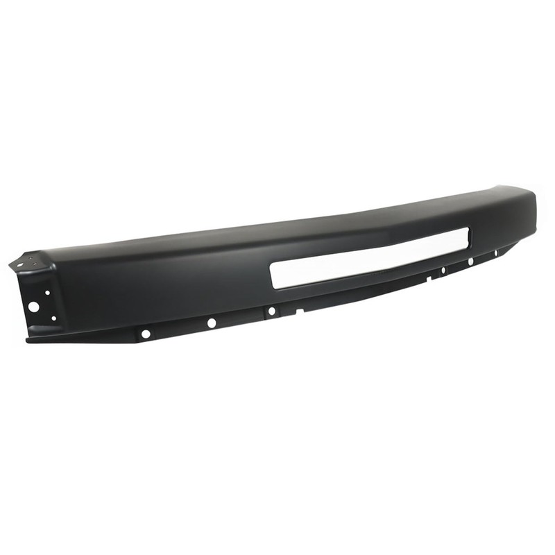 Front Bumper Face Bar Black Steel with Vent Hole Replacement