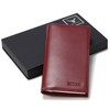 HISCOW Supple Leather Checkbook Cover with Free Divider - Italian