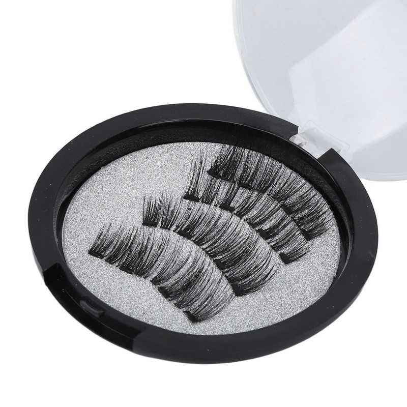 4pcs Magnetic Eyelashes Glue Free Magnetic Eyelash Clip Eyelashes Thick