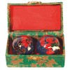 Qi Gong Sound Balls Dragon Phoenix Blue 35 mm