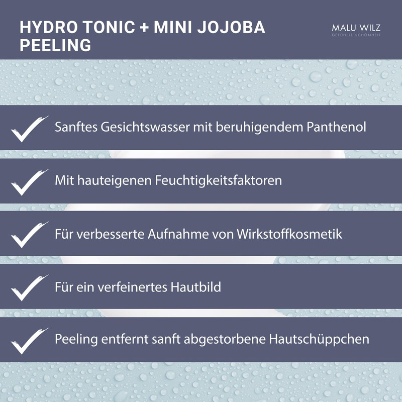 Malu Wilz Bundle Hydro Tonic & Mini Size Jojoba Peeling