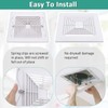 1-Piece (9"x9"Inches) Bathroom Exhaust Fan Cover with Spring for Br-oan