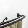 JS Jackson Supplies Double Curved Shower Rod, Metal Construction, Adjustable