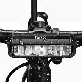 FARSEE Luces para Bicicleta superbrillantes ，LED Recargables luz para Bicicleta USB para Bicicleta, Luz Impermeable para Bicicleta (Haz Alto y bajo), Luces Todoterreno para Bicicleta de montaña