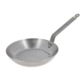MINERAL B Round Carbon Steel Grill-pan 12.50-Inch