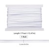 letsinstyle 17 Yards 1/2 Inch Sliver White Piping Trim, Bias