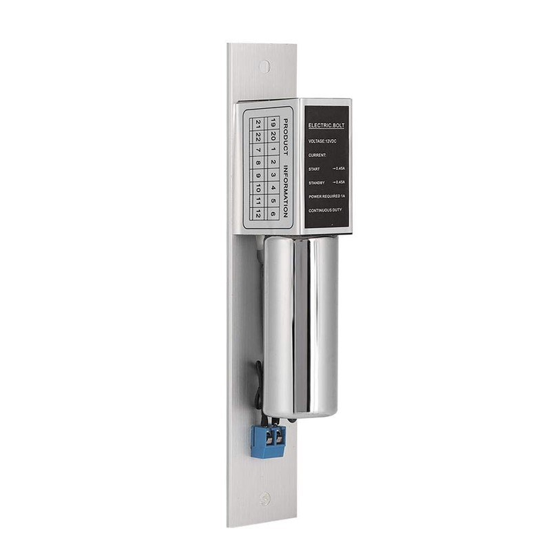 Electric Drop Bolt Plug Narrow Door Lock, DC12V 2-Wire Normal