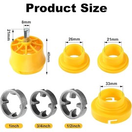 PVC Thread Maker Tool for Electric Drill,1/2", 3/4", 1" Pipe Threader Set for Plastic & PVC Pipes,Heavy-Duty Plumbing Tool for Cutting & Threading,Includes Tap Die Set