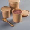 Zentriqlla 60 Pack 12 oz Kraft Paper Soup Containers with