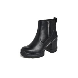 SOREL Women's Caribou X Heel Chelsea Platform, Black/Black, 8