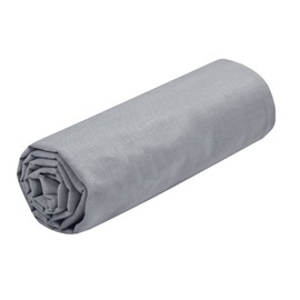 Lovely Casa - Fitted Sheet - Size 180 x 200 cm - Large 30 cm - 100% Oeko-Tex Certified Cotton - Mouse Colour - Model Eden - Bed Linen for Home - Soft and Comfortable for a Cosy Nest
