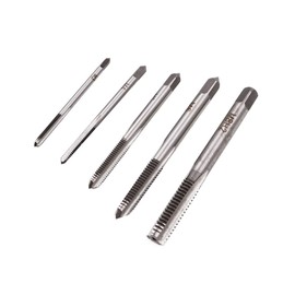 ZONADA 5Pcs in Set Thread Metric Machine Hand Screw Thread Plug Taps Set Size M3 M4 M5 M6 M8 Tapping Threading Tool
