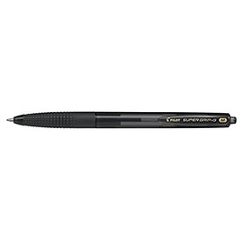 PILOT Medium Line 1 mm Tip Super Grip G Retractable Ballpoint Pen - Black, Box of 12