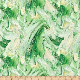 QT Fabrics Fusion II Wave Green, Quilting Fabric by the Yard