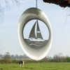 CIM Edelstahl Windspiel - SEGELBOOT 290 - lichtreflektierend - Abmessung: