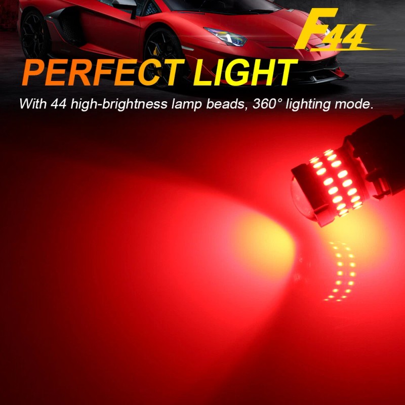 BMTxms 4x 3157 Red LED Strobe Flash Brake Tail Light