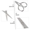 Mikinona 2pcs Professional Beard Scissors Set Precision Shears for Mustache