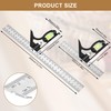Combination Square 300 mm & 150 mm Set, Adjustable Combination