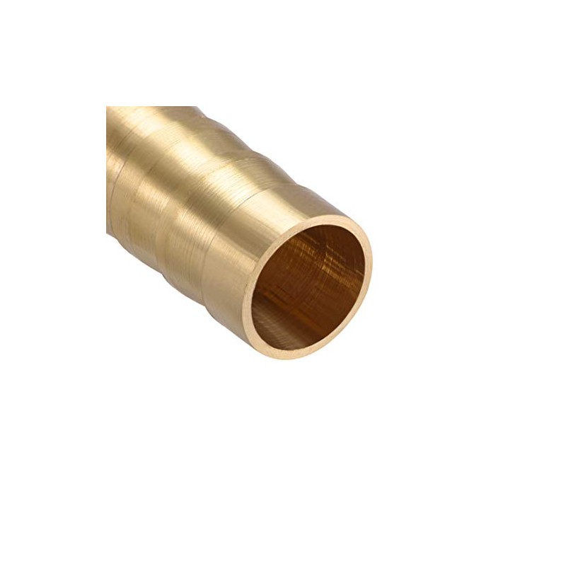 sourcing map 8mm or 5/16" ID Brass Barb Splicer Fitting,Straight