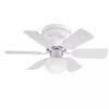 Westinghouse Petite 30 Inch White Ceiling Fan with LED Light