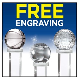 Crown Awards Star Austerity Trophy, 10" Crystal Star Trophies Prime