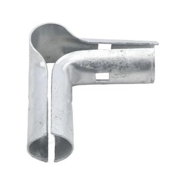 Chain Link 1 3/8" x 1 3/8" Corner Line Rail Clamp Galvanized Steel (Pack of 4)