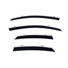 WellVisors Window Visors Wind Deflectors Compatible With Lexus NX250 NX350 NX350h NX450h+ 2022-2024 With Chrome Trim Rain Guards 3-847LX032