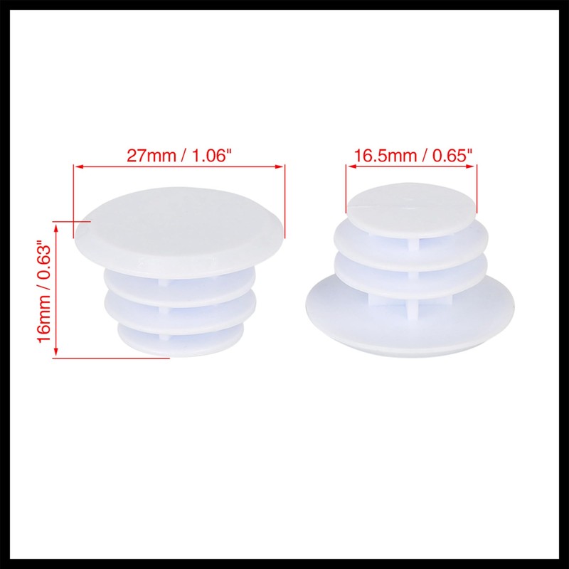 Hihaha 6pcs Cycling Handlebar Bar Rubber End Plugs Caps Locking