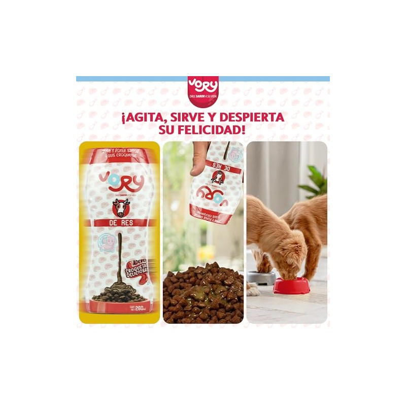 VORY Aderezo para Croquetas de Perro - Vitaminas y Probióticos