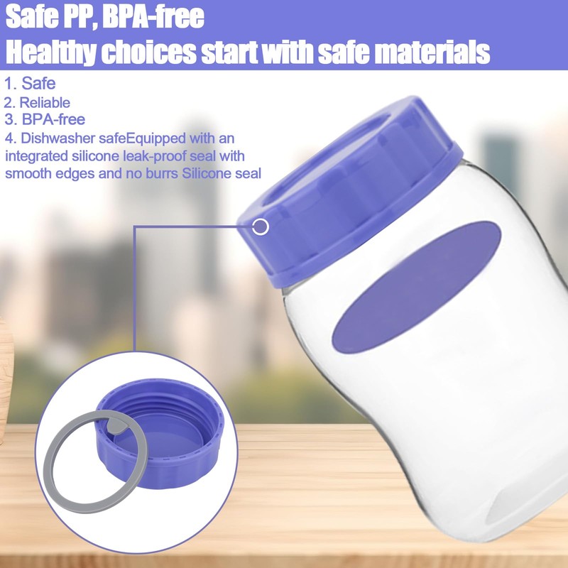 6pcs Baby Bottle Caps Compatible with Pigeon & Lansinoh Bottles,