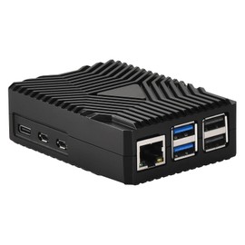 iUniker Metal Case for Raspberry Pi 5, Heavy Duty Passive Aluminum Case Compitable with Raspberry Pi 5 Heatsink Cooler for Pi 5 16GB/8GB/4GB/2GB