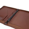 Freeprint Zippered Portfolio 3 Ring Binder Organizer with Writing Pad