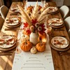 Fall Boho Table Runner with Tassels, Woven Farmhouse Decor, 12x48