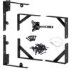 Securitoday Gate Hardware Kit for Wood Fence, Corner Brace Bracket,