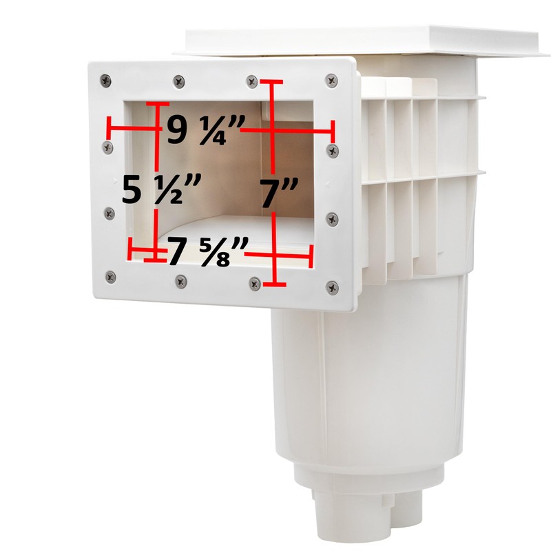 Rx Clear Standard Thru-Wall Skimmer for Vinyl Liner Inground Pool
