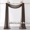 DONREN Luxury Soft Sheer Curtains Scarf for Windows - Semi