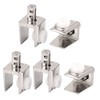 Sourcingmap 3mm-8mm Thickness Bathroom Shelf Glass Clip Clamp Bracket Support