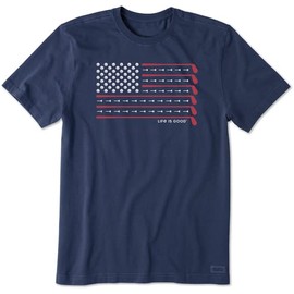 Life is Good Men's Mandala Turtle Short Sleeve Crusher-LITE Tee (3X-Large, Darkest Blue)