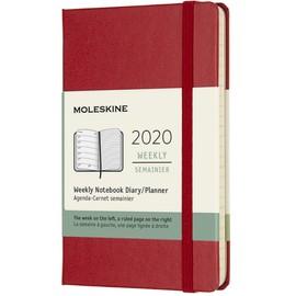 Moleskine 2020 Weekly Notebook Diary/Planner 12 Months, A6, Soft Cover