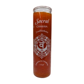 Generic Sacral Chakra 7 Day Orange Candle
