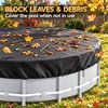 4 Ft Round 210D Waterproof Above Ground Pool Cover with