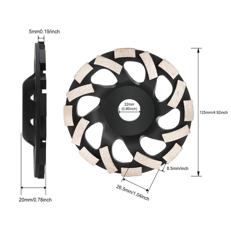 Drado Diamond Cup Wheel Extra Speed for Concrete