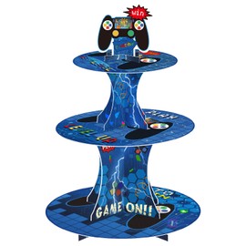 Video Game Cupcake Stand 3-Tier Video Game Party Supplies Game Theme