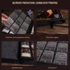 Trading Card Binder - 3D Embossed PU Leather Album with