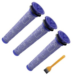 ABC Life Dyson Washable Pre Motor Stick Filters for DC58 DC59 DC61 DC62 V6 V7 V8 Animal Vacuum Cleaner (Pack of 3)