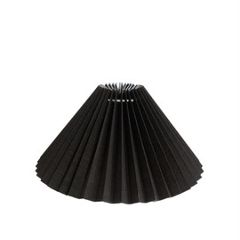 PDVPHZHHFD Japanese Style Fabric Lampshade Pleated Lamp Shade For Table Lamp Standing Floor Lamp Bedroom Decor E27 lampshade(Black)