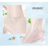 JINJIASC Ankle Bracelets For Women 925 Sterling Silver Indian Heart