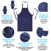 LEFUNDA® Waterproof Apron with 3 Pockets, Adjustable BBQ Apron with