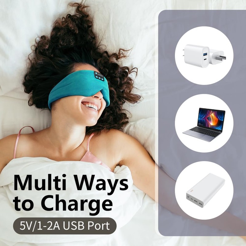 Joythink Sleep Headphones Bluetooth Sleep Mask Silk Kids Children Wireless