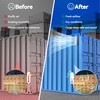 2 Pcs Shipping Container Air Vent Kits, Galvanized Steel Transportation